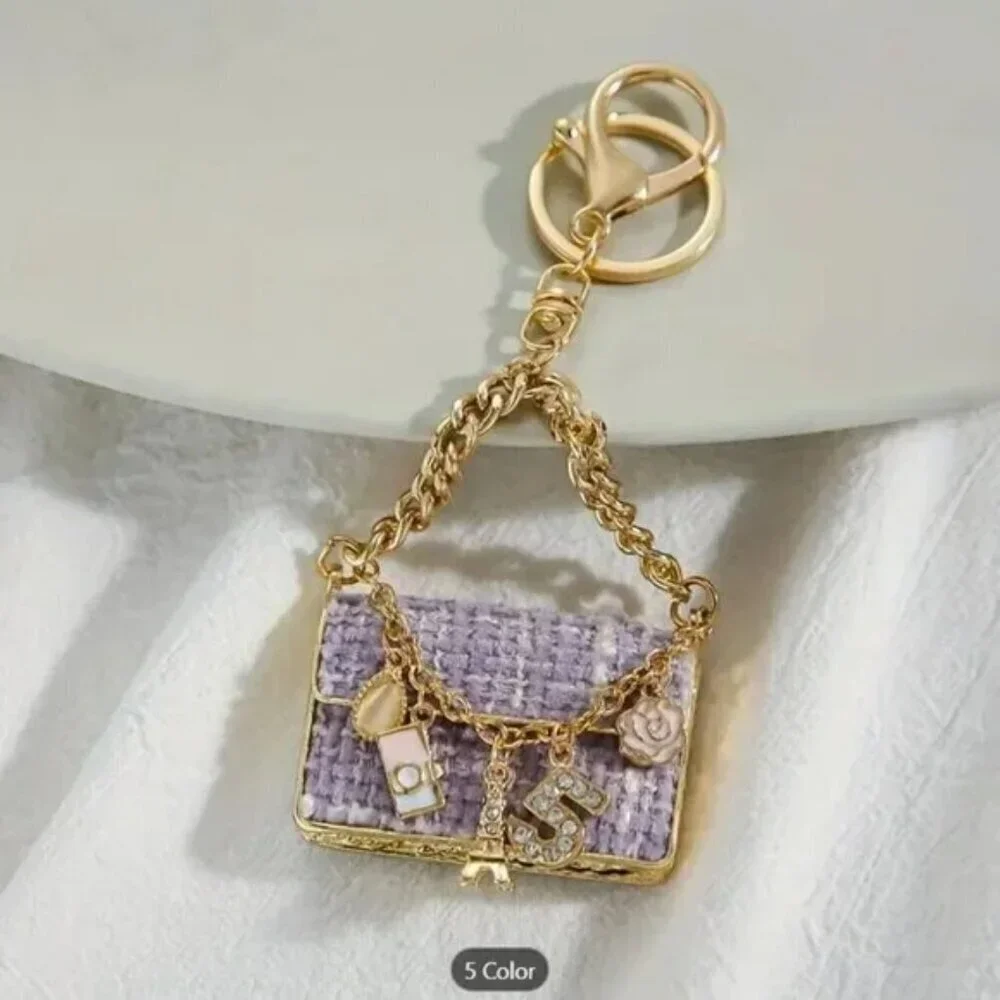 Authentic Louis Vuitton Gold Padlock 🔒 Key Set w/ Unbranded Tweed Bag Charm